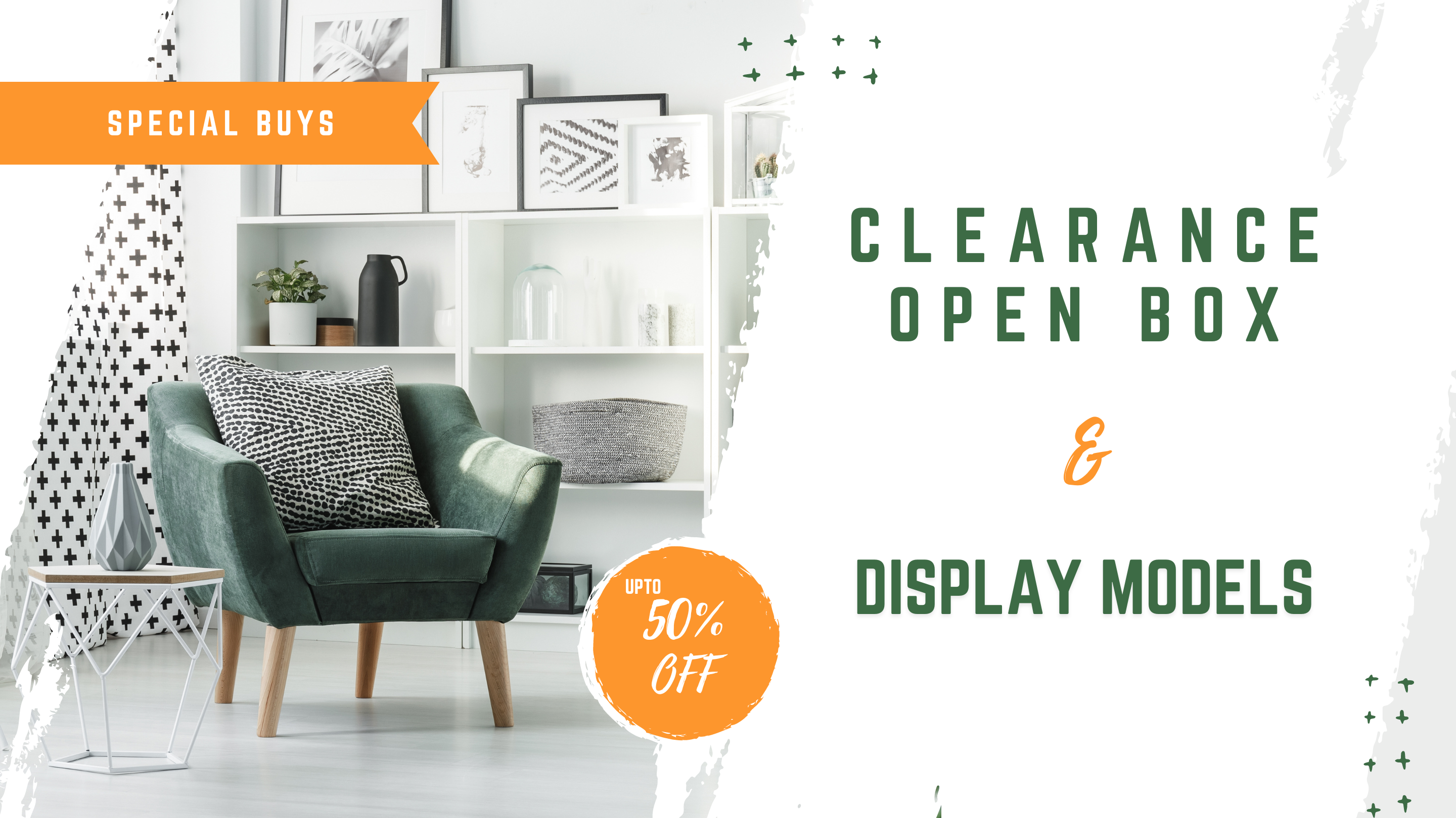 Displays, Open Box, & Clearance Items – Absolute Home Furnishings
