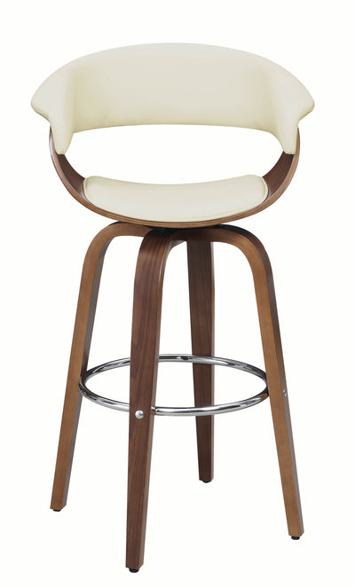 Brady Swivel Bar Stool in Ecru