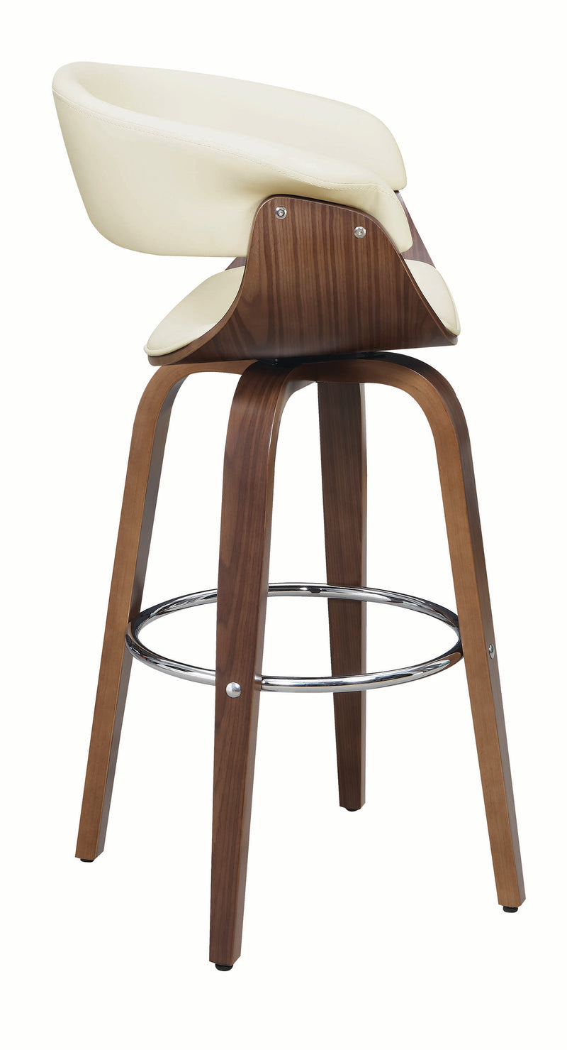 Brady Swivel Bar Stool in Ecru