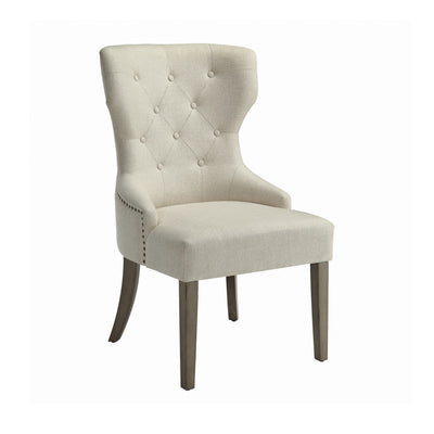 Florence Tufted Side Chair in Beige