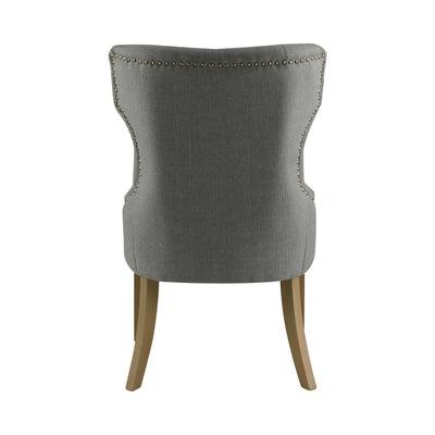 Florence Tufted Side Chair in Grey