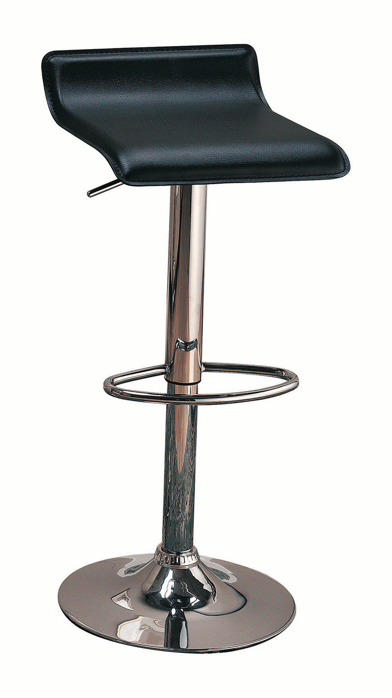 Rawlins Hydraulic Adjustable Bar Stool in Black