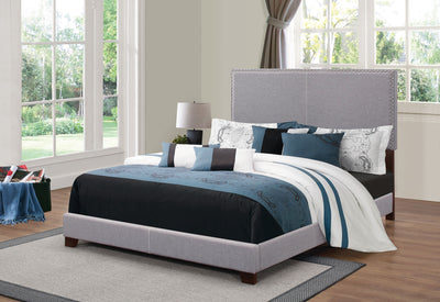 Boyd Upholstered Bed in Grey