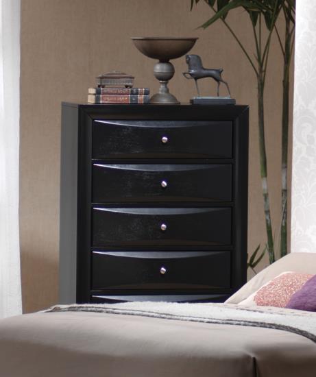 Briana Collection Chest in Black