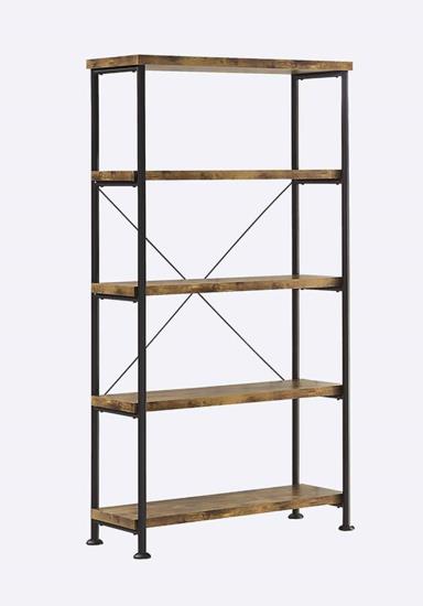 Analiese  Single Bookcase in Antique Nutmeg