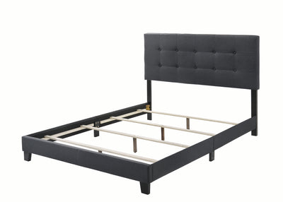 Mapes Upholstered Bed in Charcoal