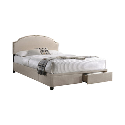 Newdale Upholstered Bed in Beige