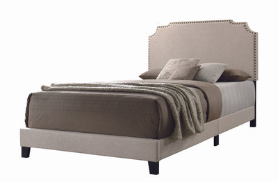 Tamarac Upholstered Bed in Beige