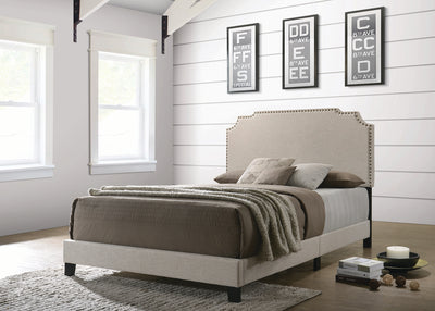 Tamarac Upholstered Bed in Beige