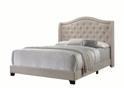 Sonoma Upholstered Bed in Beige