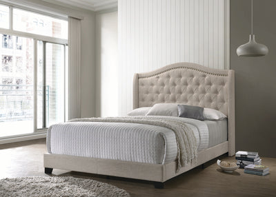 Sonoma Upholstered Bed in Beige