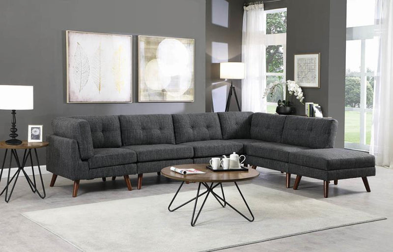 Churchill Collection Sectional in Dark Grey