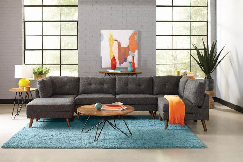 Churchill Collection Sectional in Dark Grey