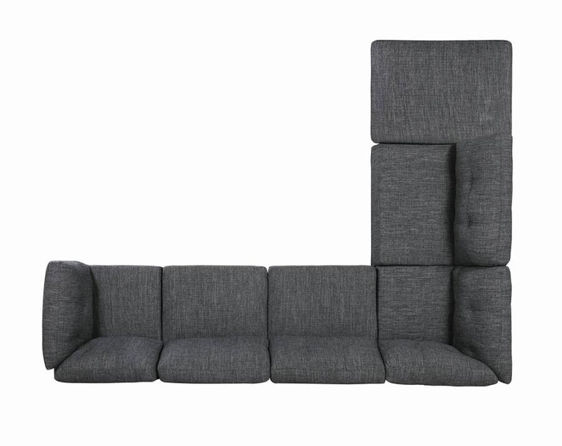 Churchill Collection Sectional in Dark Grey