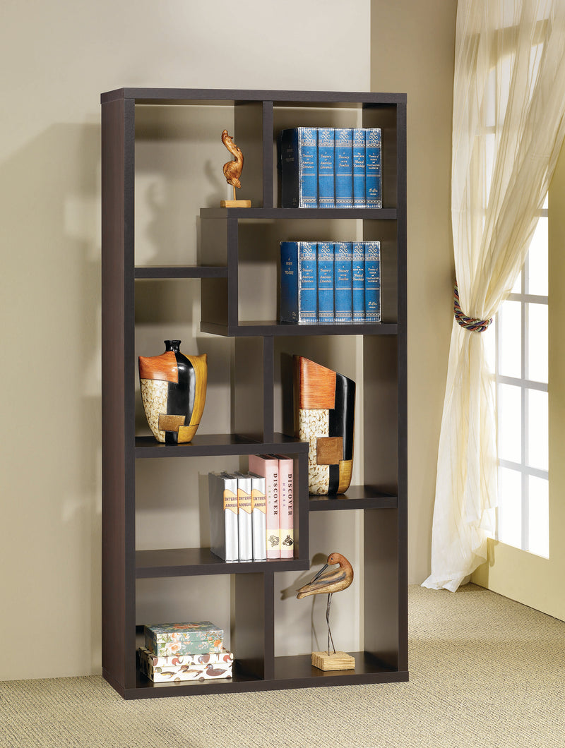 Bruce Bookcase in Cappuccino