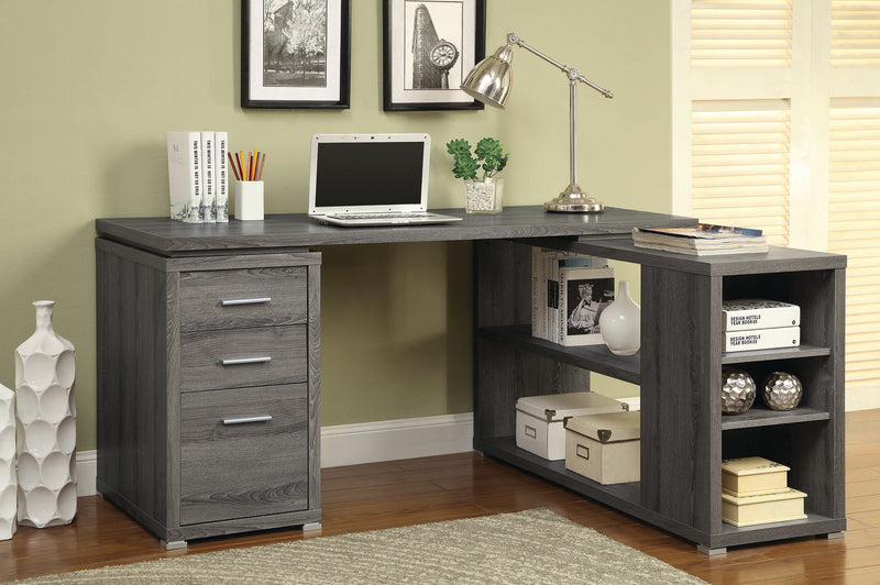 Yvette Office Desk in Weathered Grey