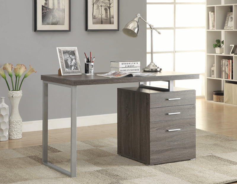 Brennan Office Desk in Weathered Grey
