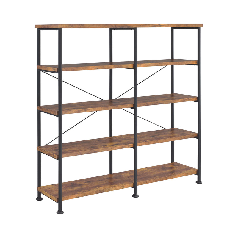 Analiese Double Bookcase in Antique Nutmeg
