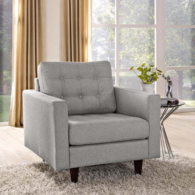 Empress Upholstered Fabric Armchair
