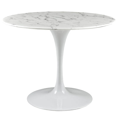 Lippa 40" Round Artificial Marble Dining Table