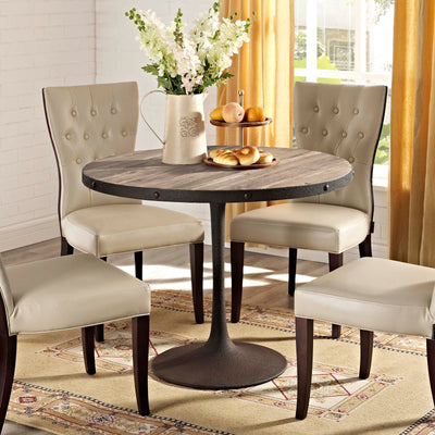 Drive 40" Round Wood Top Dining Table
