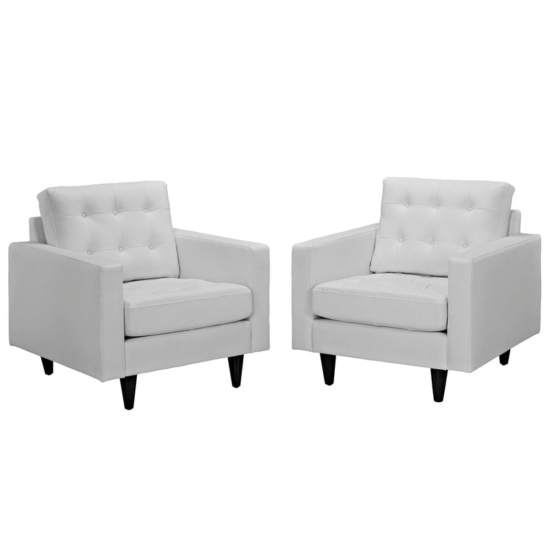 Empress Armchair Leather Set of 2
