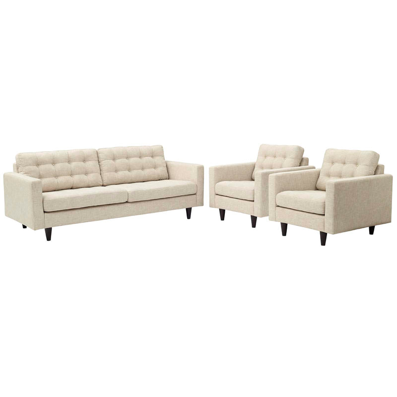 Empress Sofa and Armchairs Set of 3