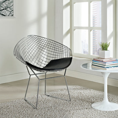 CAD Upholstered Vinyl Lounge Chair