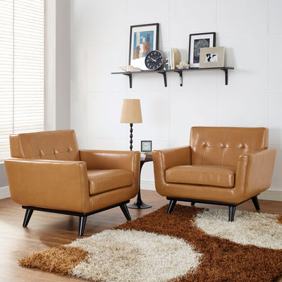 Engage Leather Sofa Set
