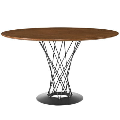 Cyclone Round Wood Top Dining Table