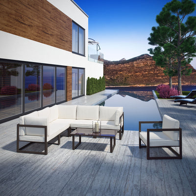 Fortuna 7 Piece Outdoor Patio Sectional Sofa Set
