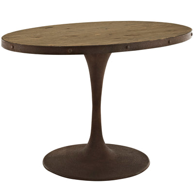 Drive 47" Oval Wood Top Dining Table