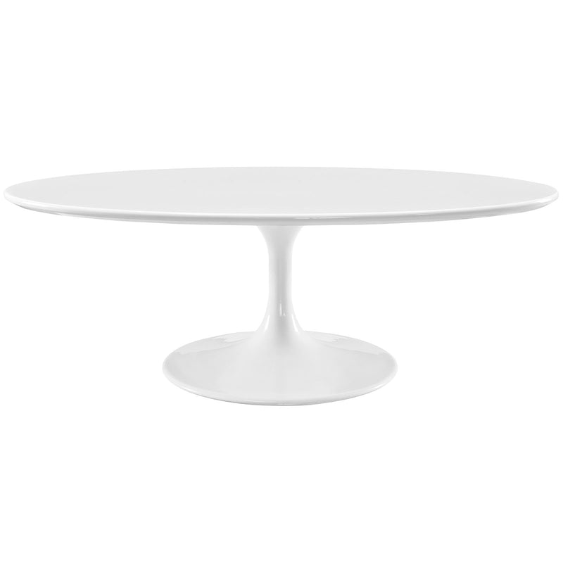 Lippa 48" Oval-Shaped Wood Top Coffee Table
