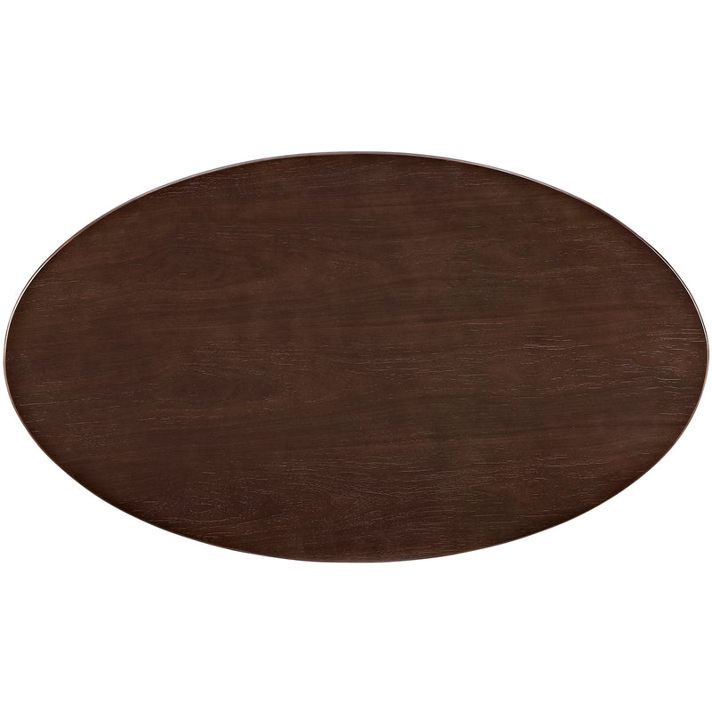 Lippa 48" Oval Walnut Dining Table