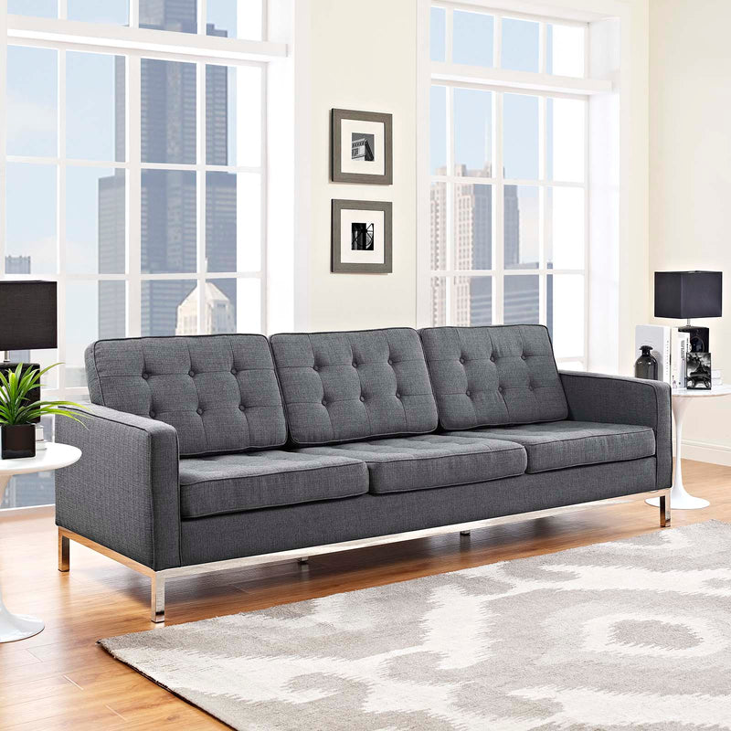 Loft Upholstered Fabric Sofa