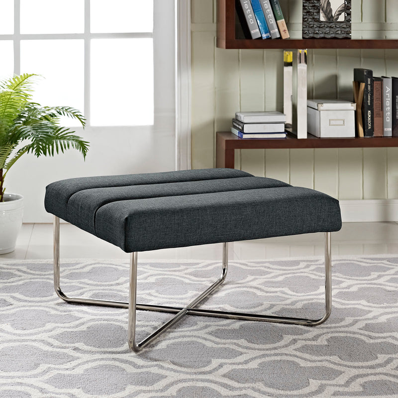 Reach Upholstered Fabric Ottoman
