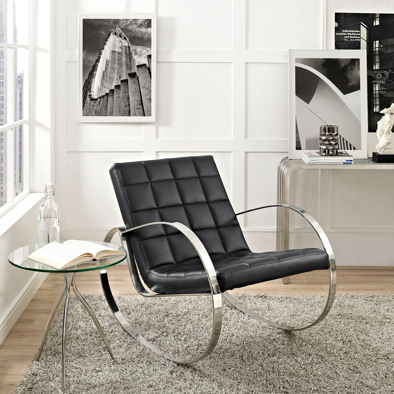 Gravitas Upholstered Vinyl Lounge Chair