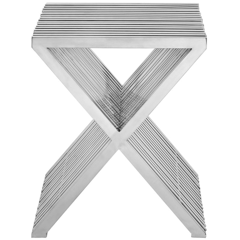 Press Stainless Steel Side Table
