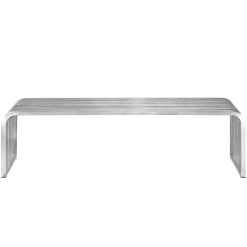 Pipe 60" Stainless Steel Bench