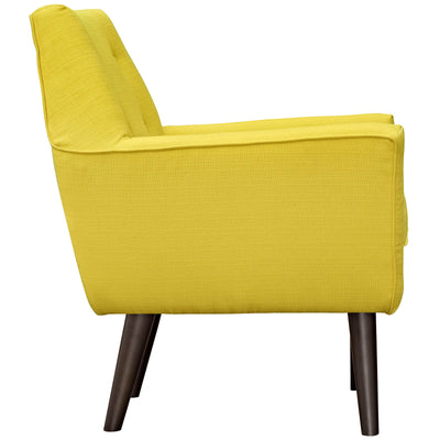 Posit Upholstered Fabric Armchair