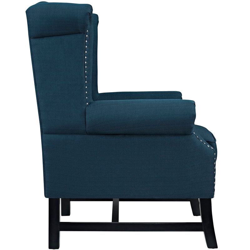 Steer Upholstered Fabric Armchair
