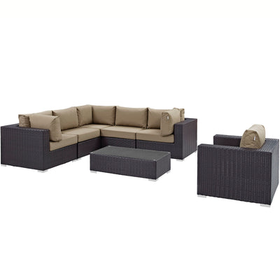 Convene 7 Piece Outdoor Patio Sectional Set