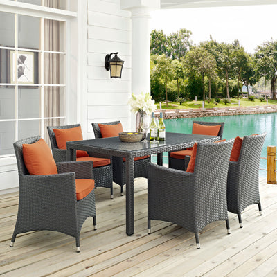 Sojourn 7 Piece Outdoor Patio Sunbrella¬Æ Dining Set