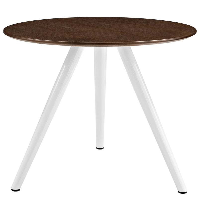 Lippa 36" Round Walnut Dining Table with Tripod Base