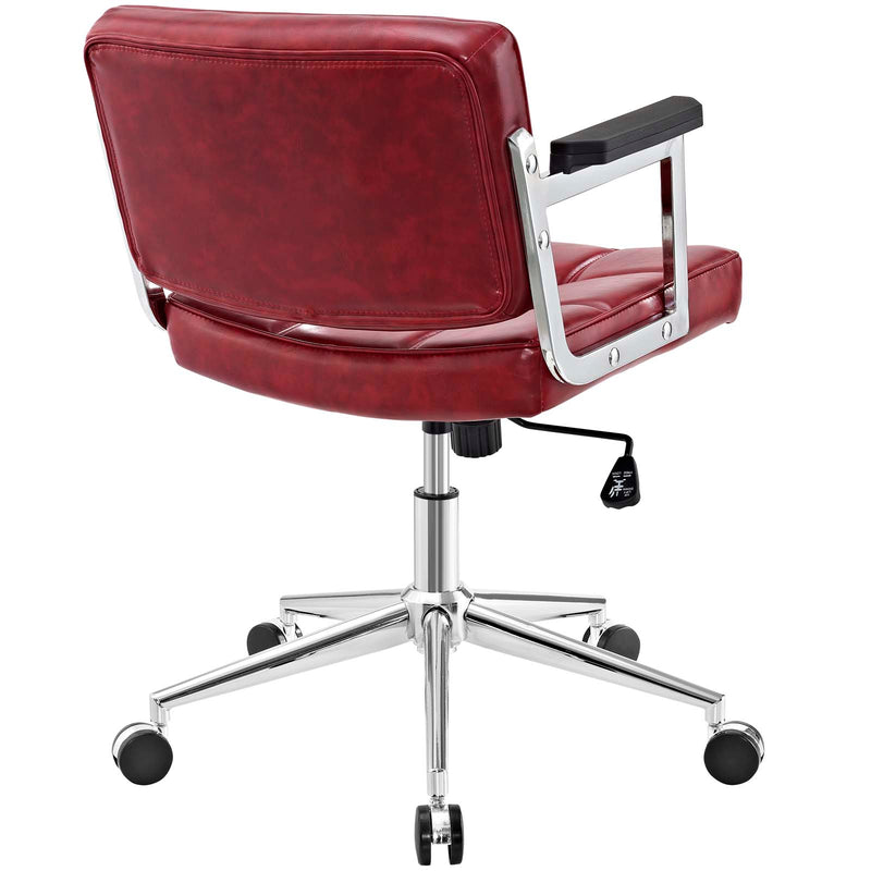 Portray Mid Back Upholstered Vinyl Office Chair