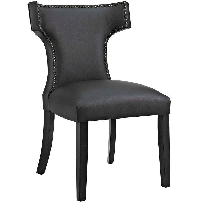 Curve Dining Side Chair Vinyl Set of 2