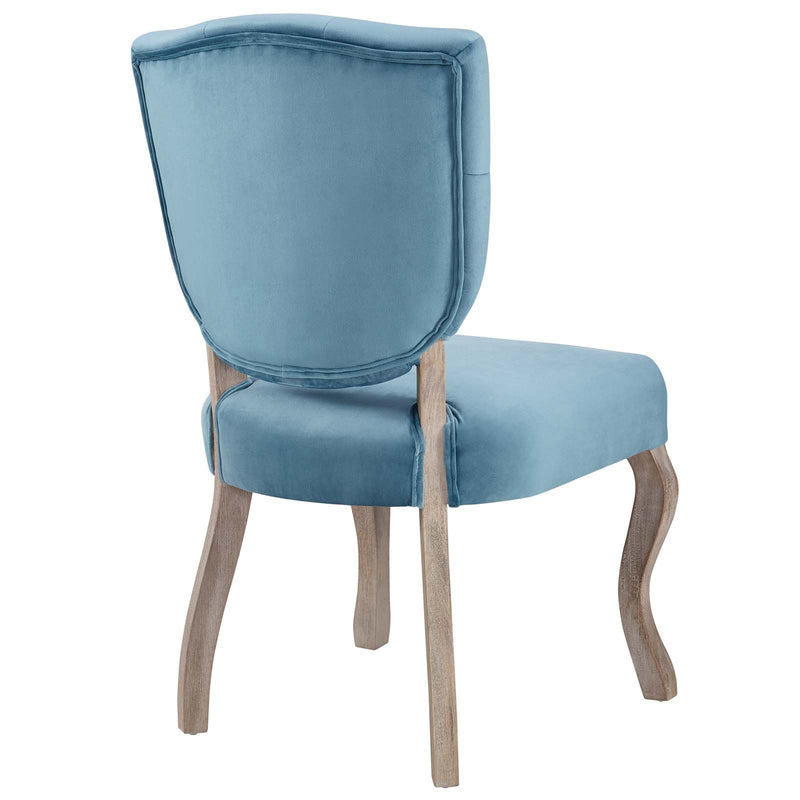 Array Vintage French Performance Velvet Dining Side Chair