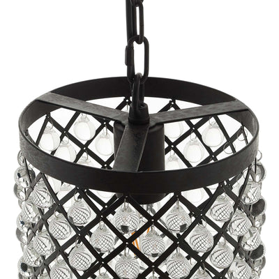 Reflect Glass and Metal Pendant Chandelier