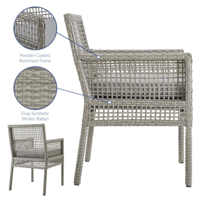 Aura Outdoor Patio Wicker Rattan Dining Armchair