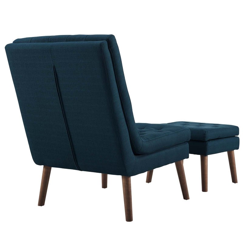 Modify Upholstered Lounge Chair and Ottoman